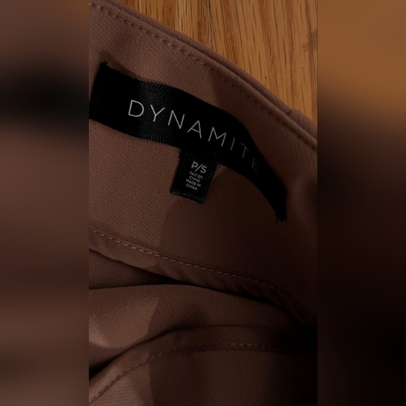 Dynamite Brown Skirt with Stylish Accents - Picture 2 of 3